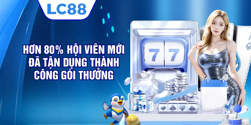 Hơn 80% hội viên mới đã tận dụng thành công gói thưởng