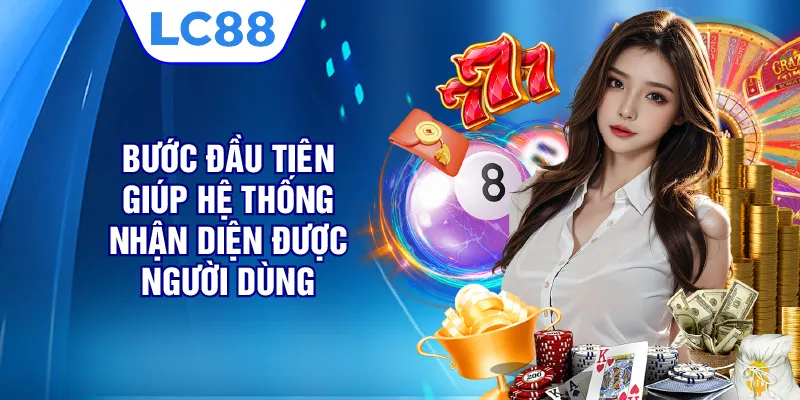 Bước đầu tiên giúp hệ thống nhận diện được người dùng 