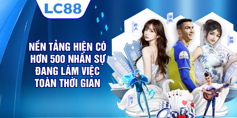 Nền tảng hiện có hơn 500 nhân sự đang làm việc toàn thời gian